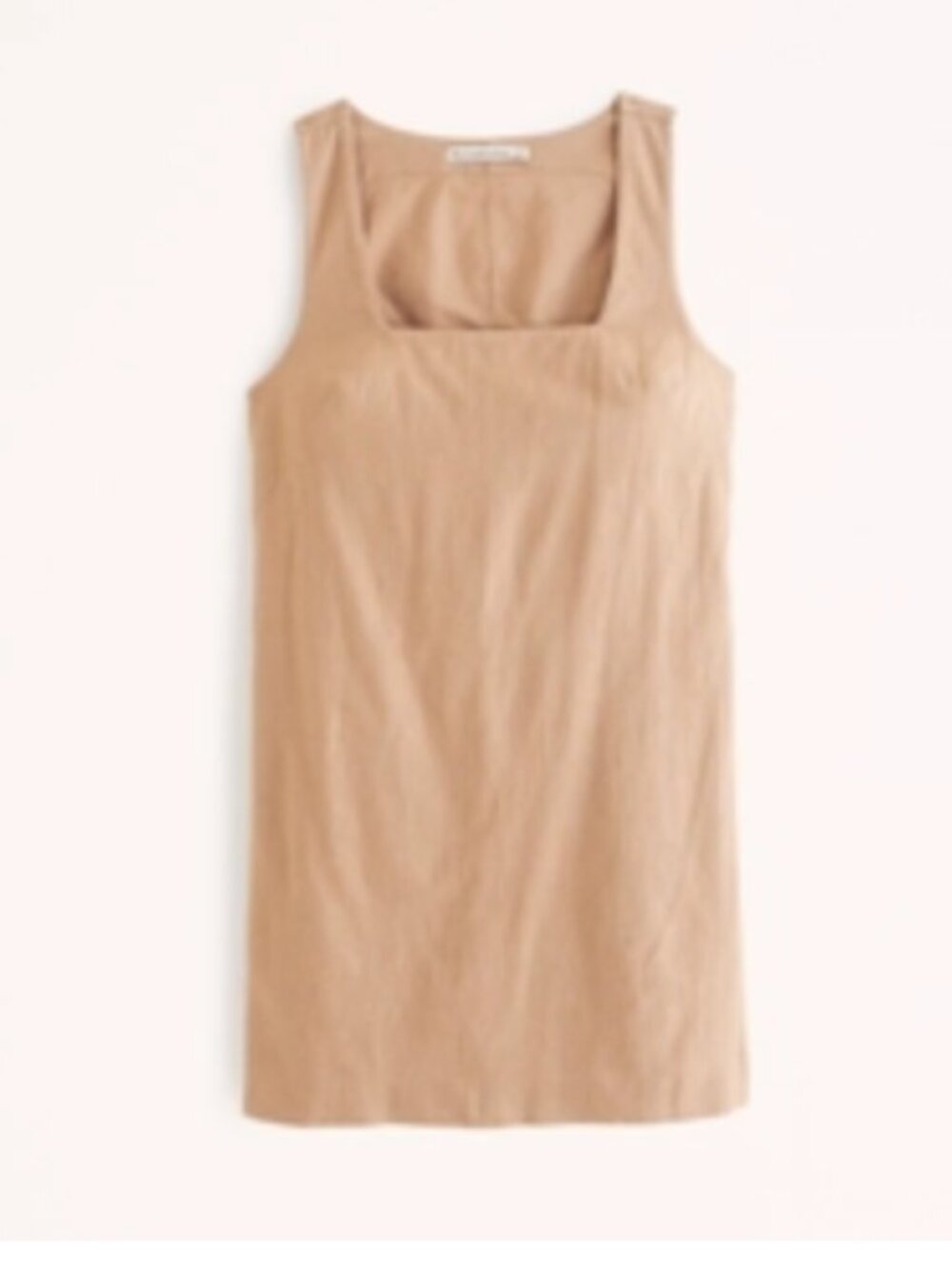 Abercrombie & Fitch Brown Linen Tank Mini Dress Sz M - Picture 2 of 4